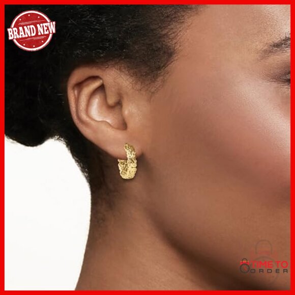 18kt Gold Over Sterling Small Byzantine Hoop Earrings  Petite Byzantine Hoop Earrings 18kt Gold Over Sterling Silver